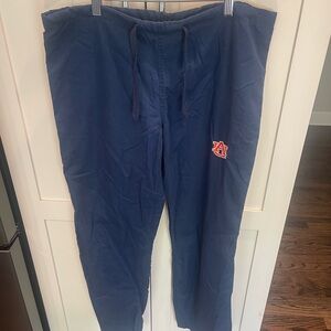 Unisex navy Auburn scrub pants